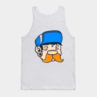 Funny mustache Tank Top